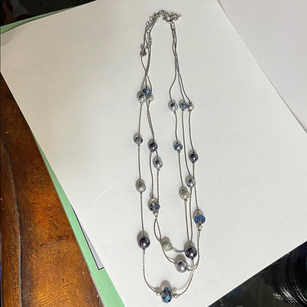 Stylish Multi-Strand Beaded Necklace